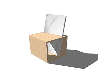 精品<em>现代室内</em>木质座椅 座凳su模型